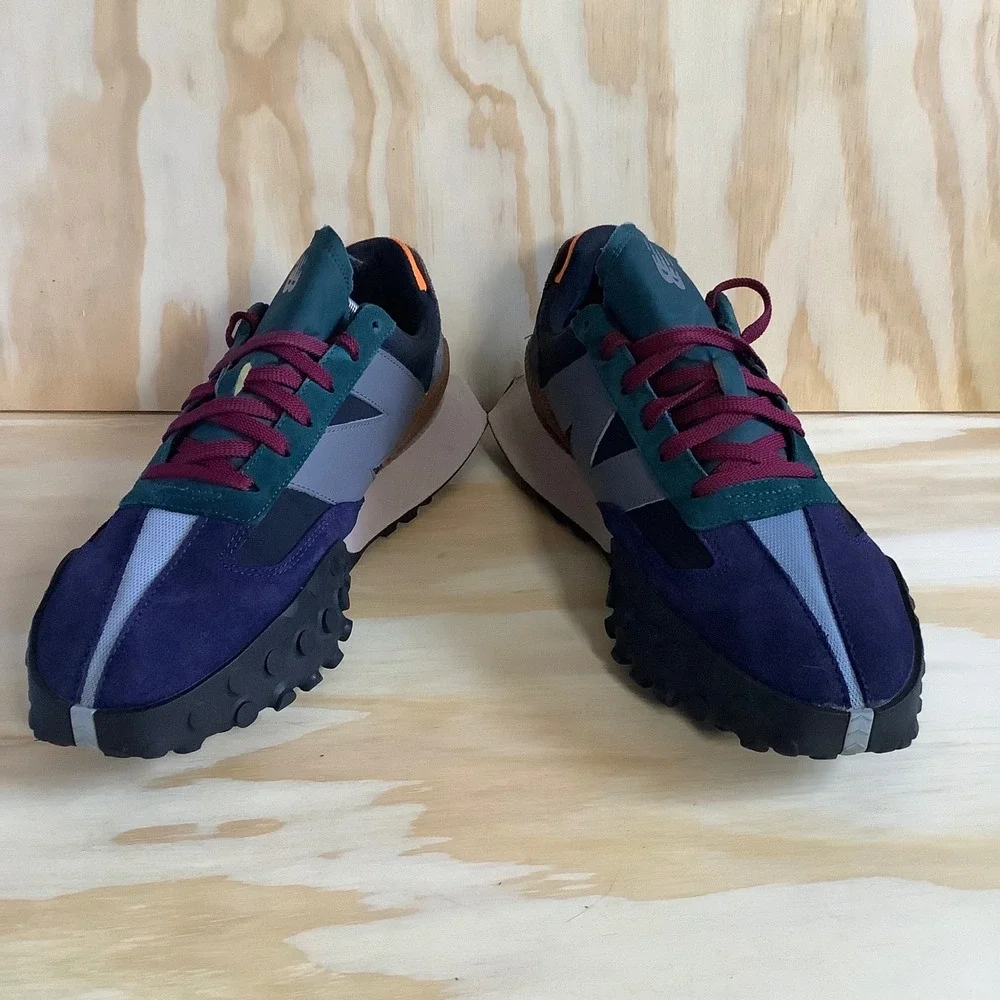 New Balance XC-72 Mens Purple Teal Grey Suede Sneakers UXC72CA1 Size 12